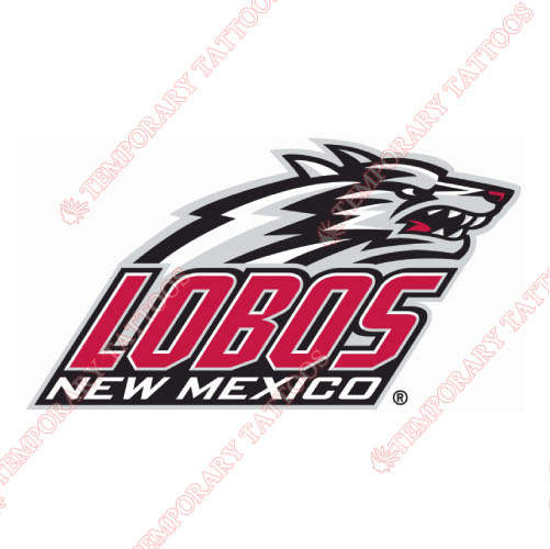 New Mexico Lobos Customize Temporary Tattoos Stickers NO.5418